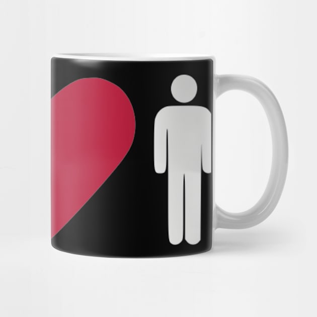 I love Men - Heart by Designzz